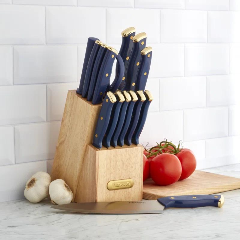 Farberware Farberware 15-Piece Triple Riveted Knife Block Set