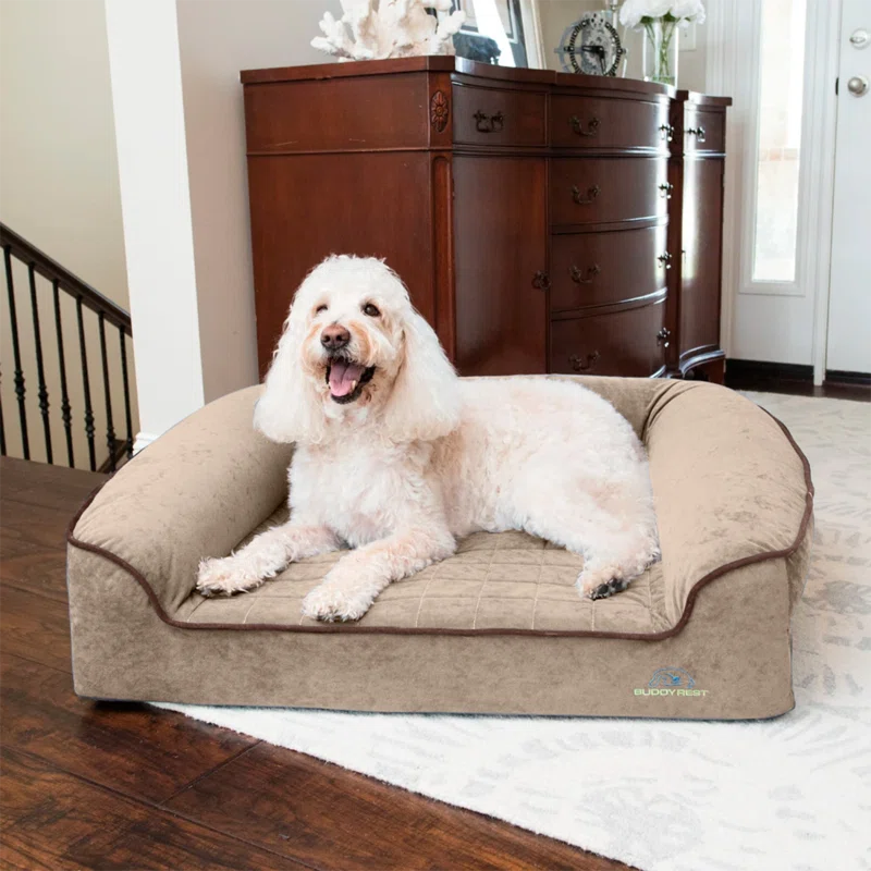BuddyRest Romeo Advanced Orthopedic Bolster Dog Bed