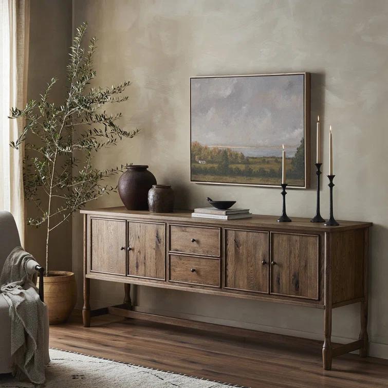 Bari Sideboard by Amber Lewis x Four Hands - Weathered Oak / 84"W