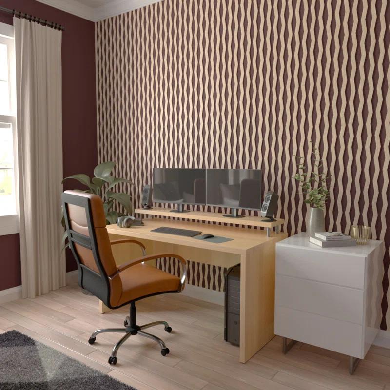 Ekena Millwork Eastport Adjustable Wood Decorative Slat Wall Panel Kit