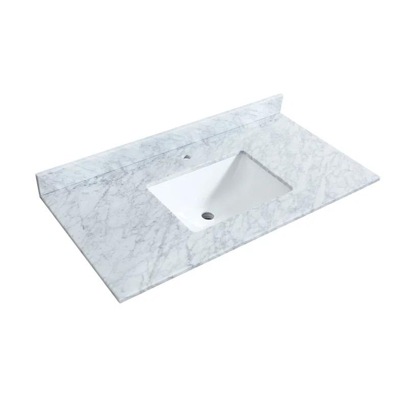 Wyndham Collection Miranda 42" Freestanding Single Bathroom Vanity with Marble Top
