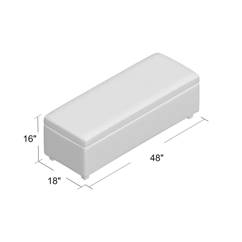 Simpli Home Avalon Storage Ottoman Bench,Assembled