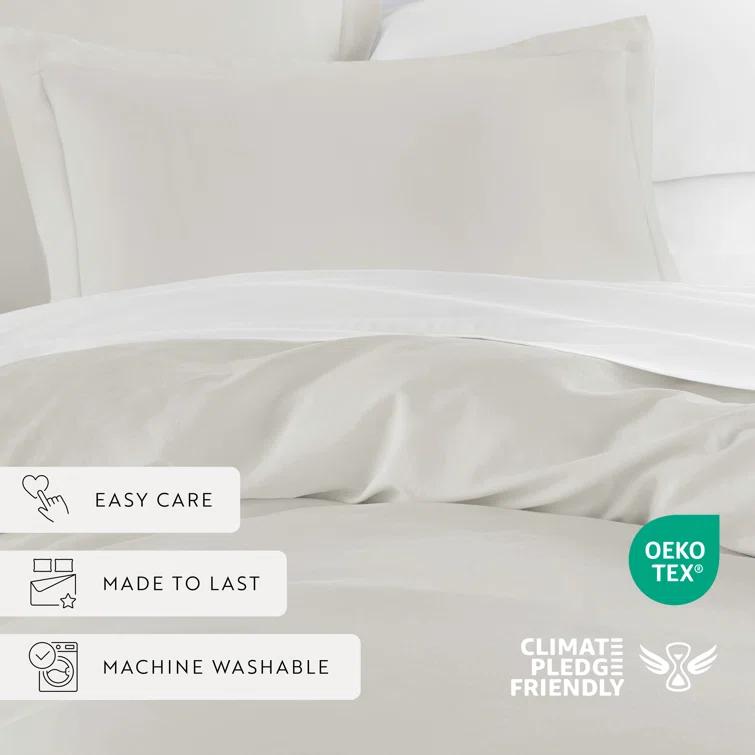 Becky Cameron Vintage Washed Long-Staple Sateen Cotton Duvet Cover Set