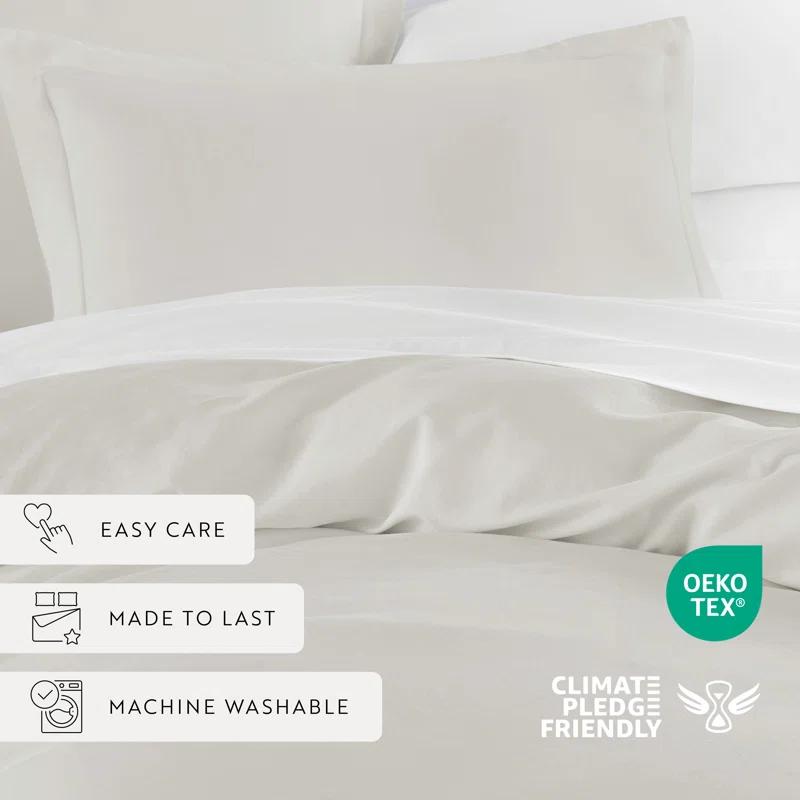 Becky Cameron Vintage Washed Long-Staple Sateen Cotton Duvet Cover Set