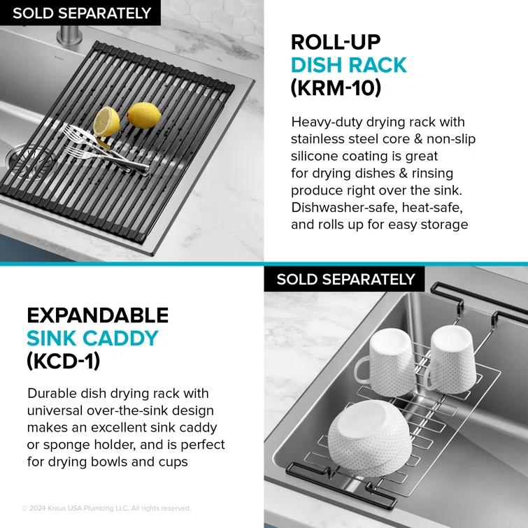 KRAUS Fairlane Undermount 18-Gauge Stainless Steel Kitchen Sink