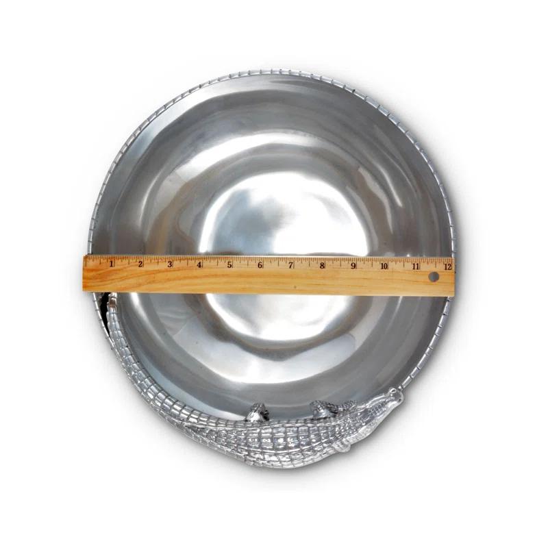 Arthur Court Designs Arthur Court Designs Alligator Aluminum Serving Bowl