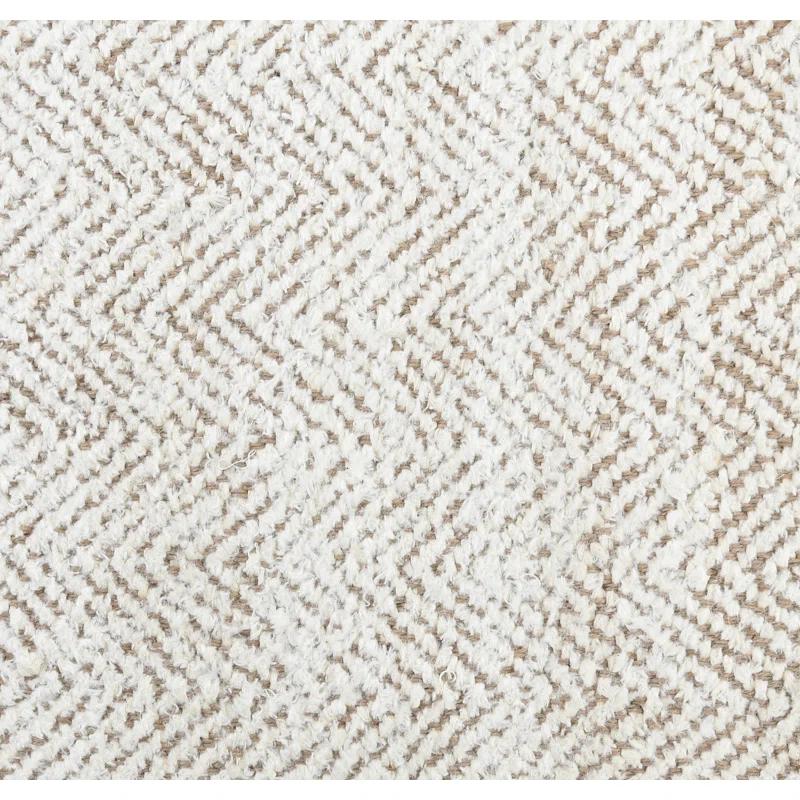 Villa by Classic Home Chevron Handwoven Jute Ivory Area Rug