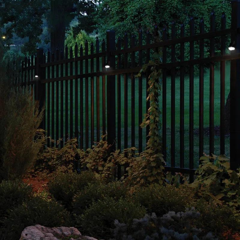 Low Voltage Integrated LED Solar Deck Lights Dusk to Dawn for Fence Stairs Waterproof (Set of 6)