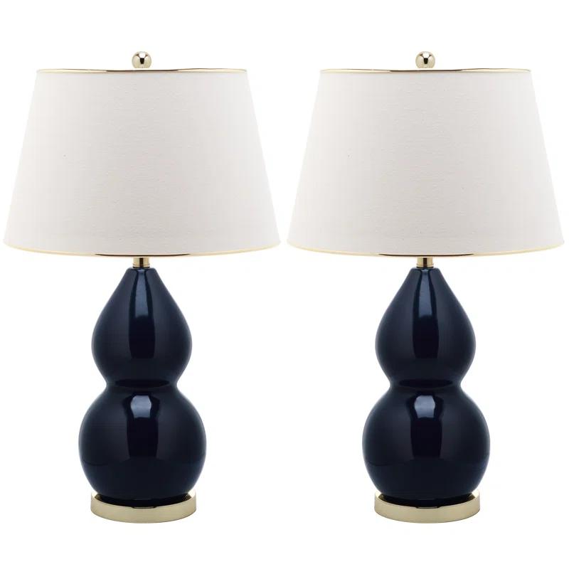 Everly Quinn Ceramic Table Lamp (Set of 2)