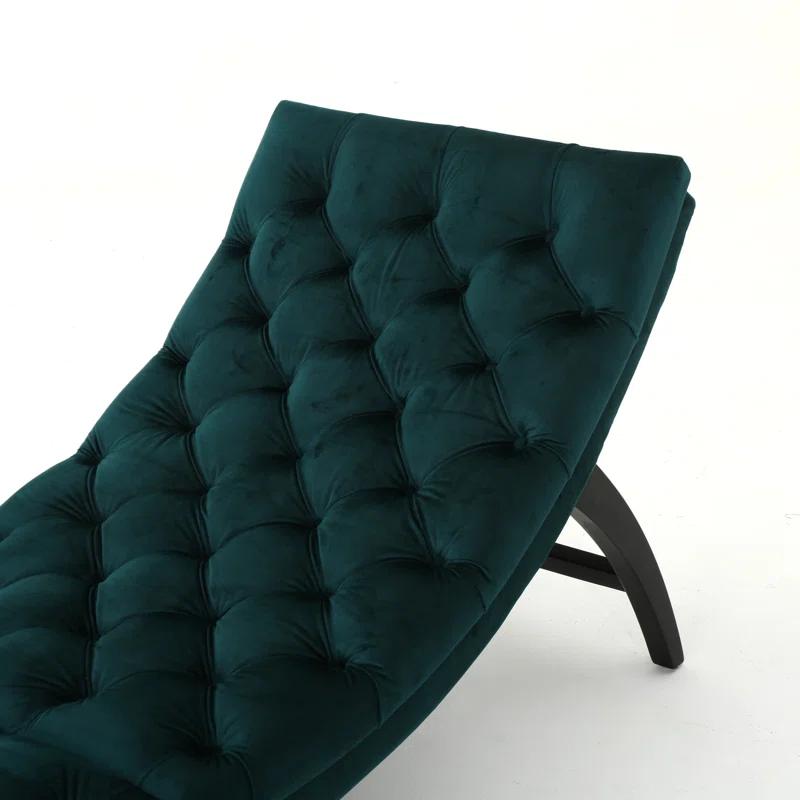Grovelane Comfortable Velvet Chaise Lounge For Relaxation And Style Enhancement