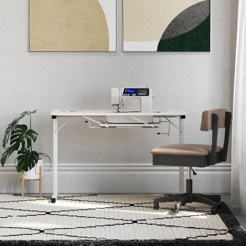 Gidget Sewing Table with Manual Machine Lift by Arrow Classic Sewing Furniture