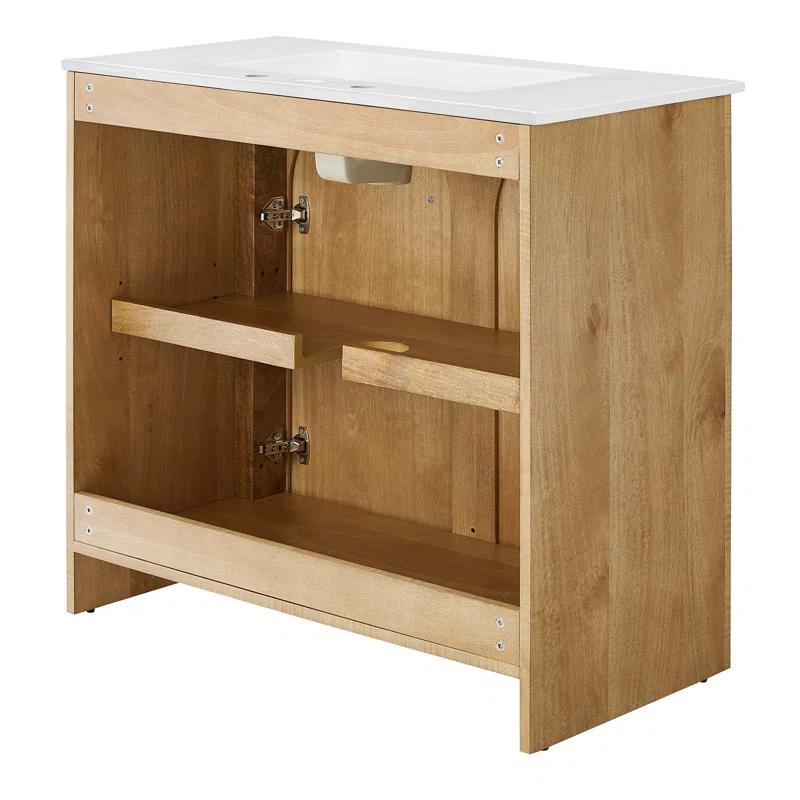 Modway Modway Appia 36'' Single Bathroom Vanity with Ceramic Top