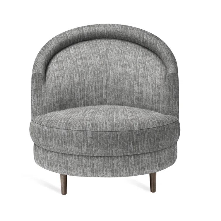 Capri Upholstered Swivel Barrel Chair