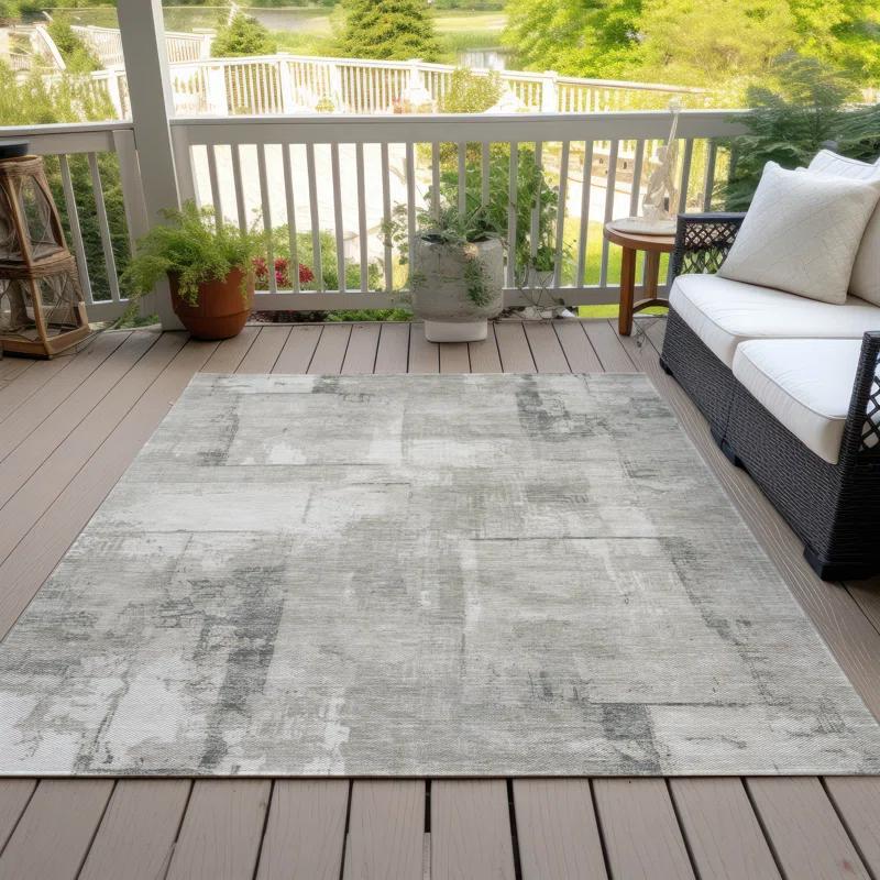 Machine Washable Indoor/Outdoor Chantille ACN1714 Beige Rug