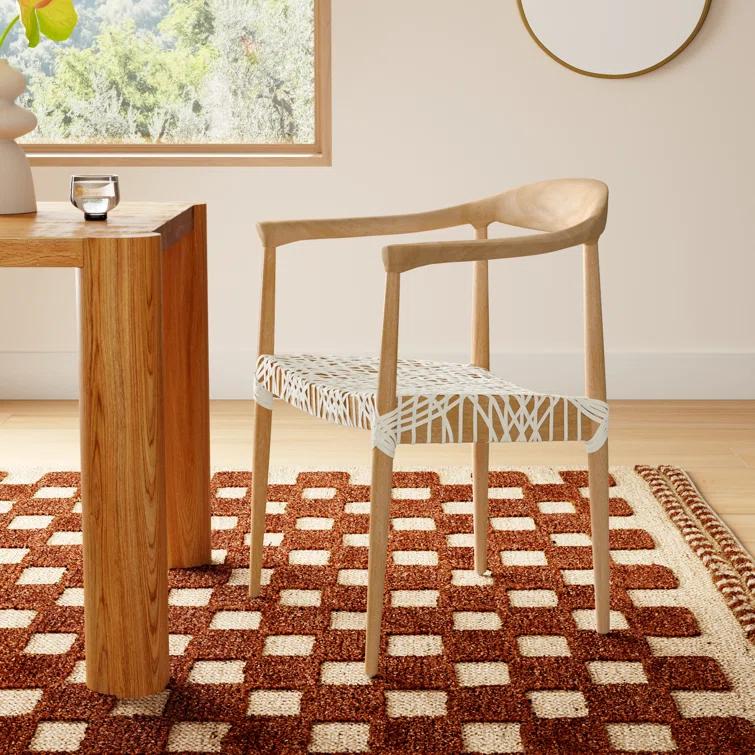 Kazbah Leather Dining Arm Chair