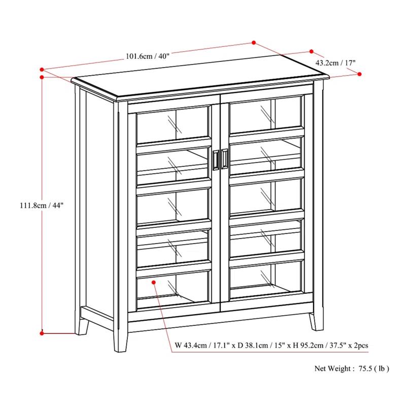 Simpli Home Burlington Accent Cabinet