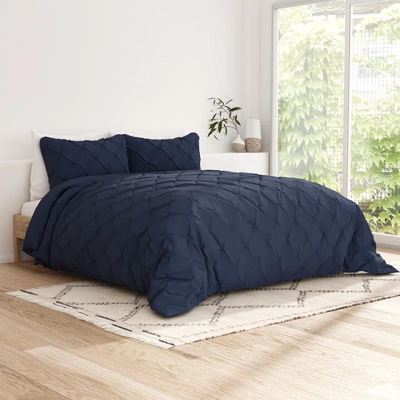 Becky Cameron Pinch Pleat Textured Duvet Cover Set