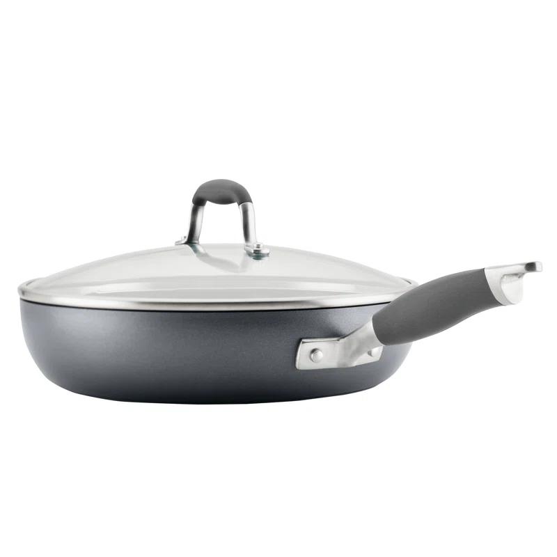 Anolon Anolon Advanced Home Hard Anodized Nonstick Deep Frying Pan / Skillet with Lid, 12 Inch