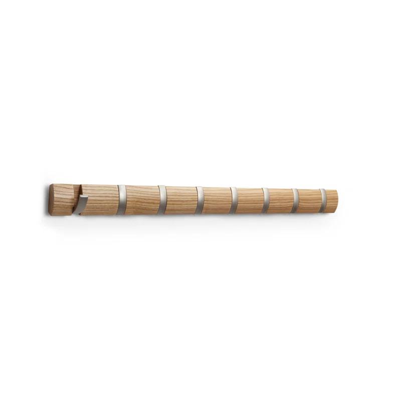 Flip 8 - Hook Solid Wood Coat Rack