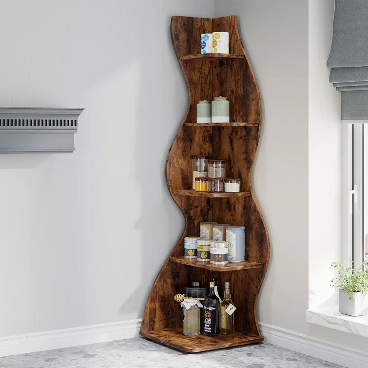Millwood Pines Arhab Corner Bookcase