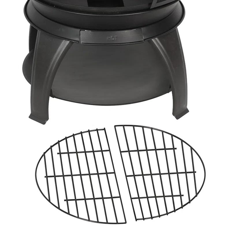 Heatmaxx Round Cast Iron Wood Burning Smokeless Chimnea