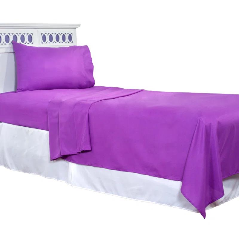 Lavish Home Series 1200 Brushed Microfiber Sheet Set - Wrinkle, Stain & Fade Resistant Bed Linens & Pillowcases
