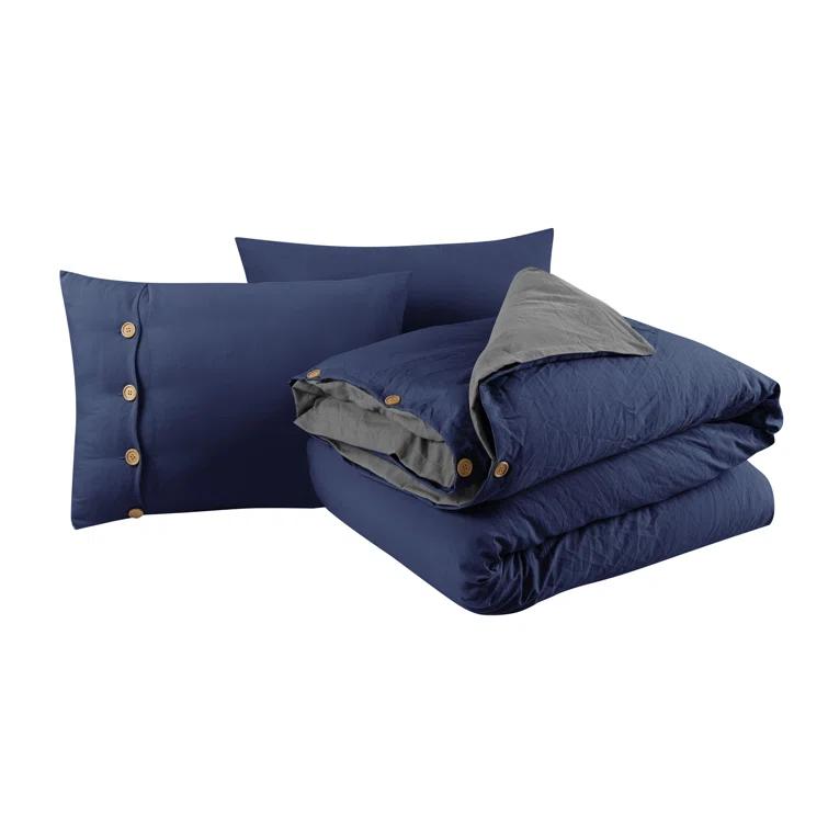 Swift Home Prewashed Microfiber Reversible Duvet Cover Set