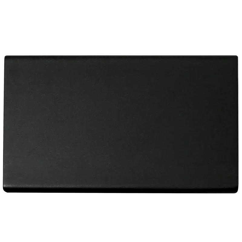 Laurey Laurey Edge Pull 12" Center-To Center Matte Black Edge Cabinet Pull