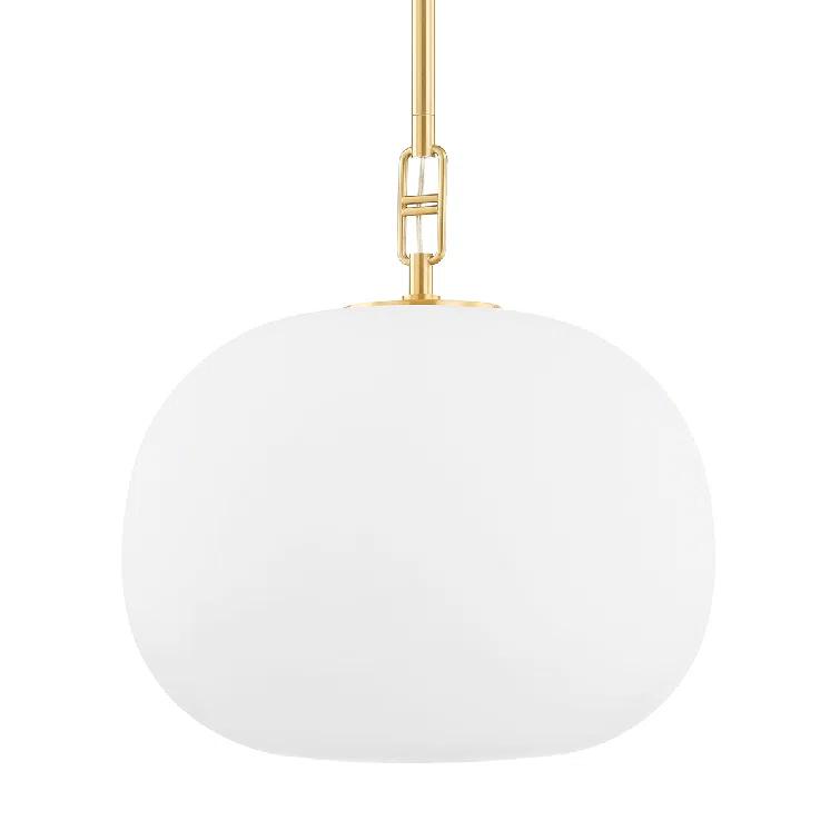 Phuong Pendant Light - Aged Brass / 16" Dia