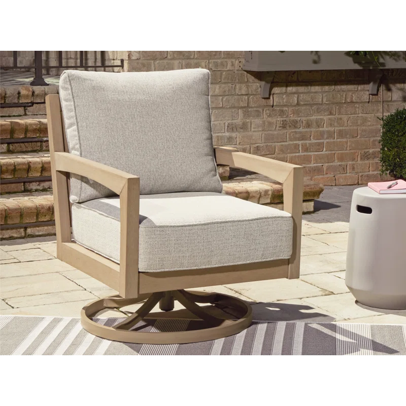 Brewster Outdoor Swivel Lounge With Cushion