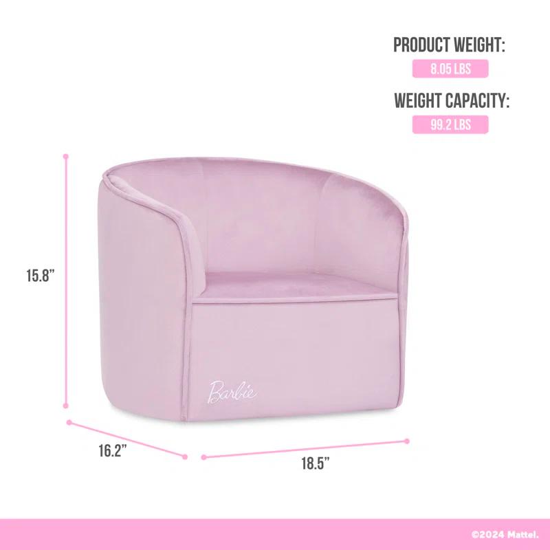 Evolur Barbie Be Bold Be You Kid's Sofa By Evolur