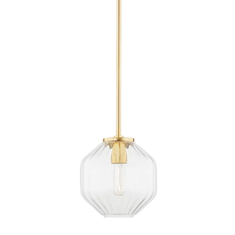 Belle Pendant Light - Antique Brass