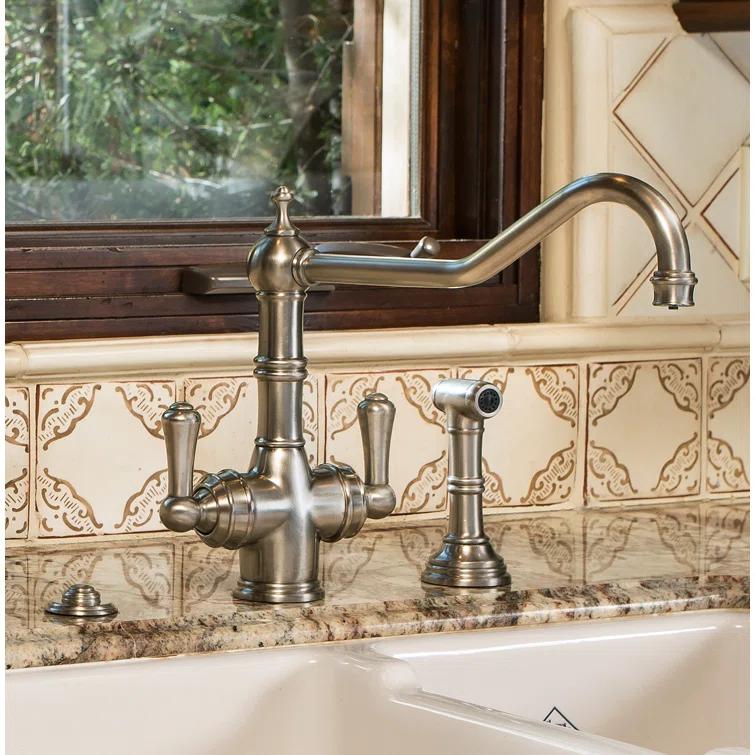 Perrin & Rowe Edwardian™ Hot and Cold Water Dispensers with Accessories U.1570LS-EG-2