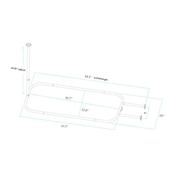 Utopia Alley 58'' D-Shaped Enclosure