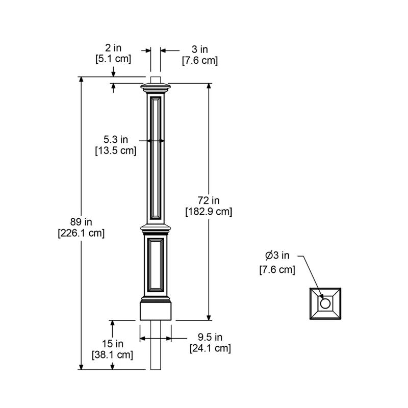 Mayne Inc. Signature Lamp Post (w/Mount)