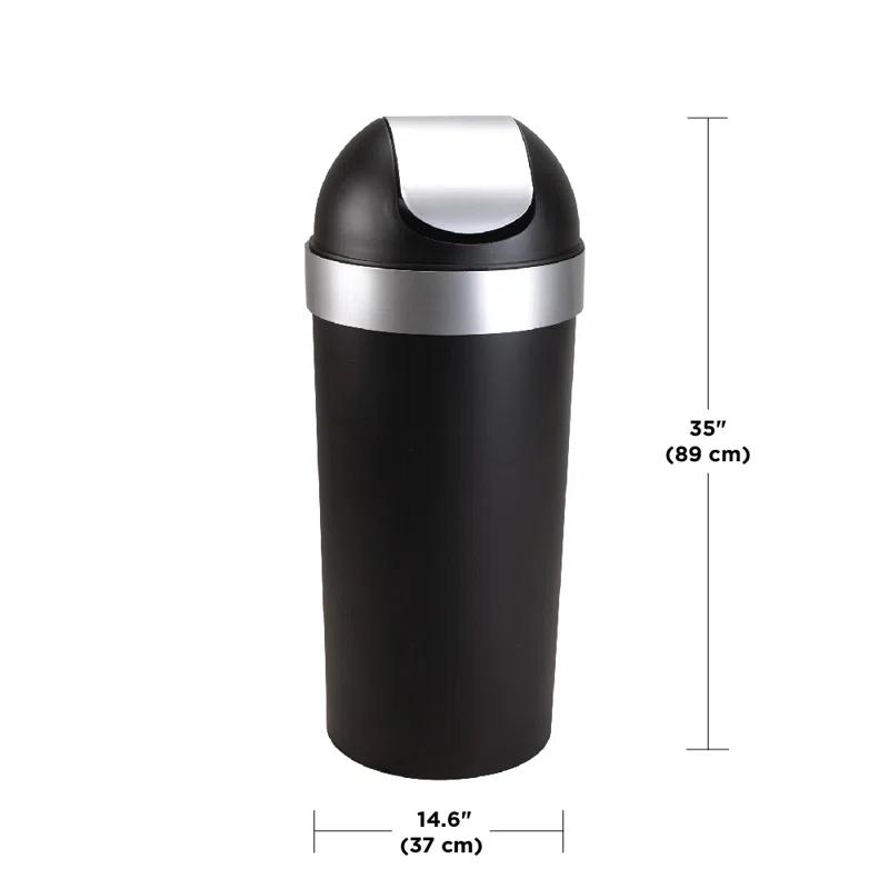 Umbra Venti Plastic Swing Top Trash Can - 16 Gallons