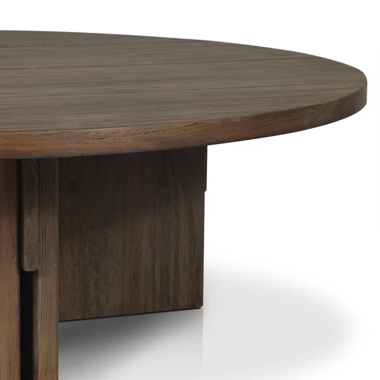 Robertson 48" Toasted Brown Teak Round Outdoor Coffee Table