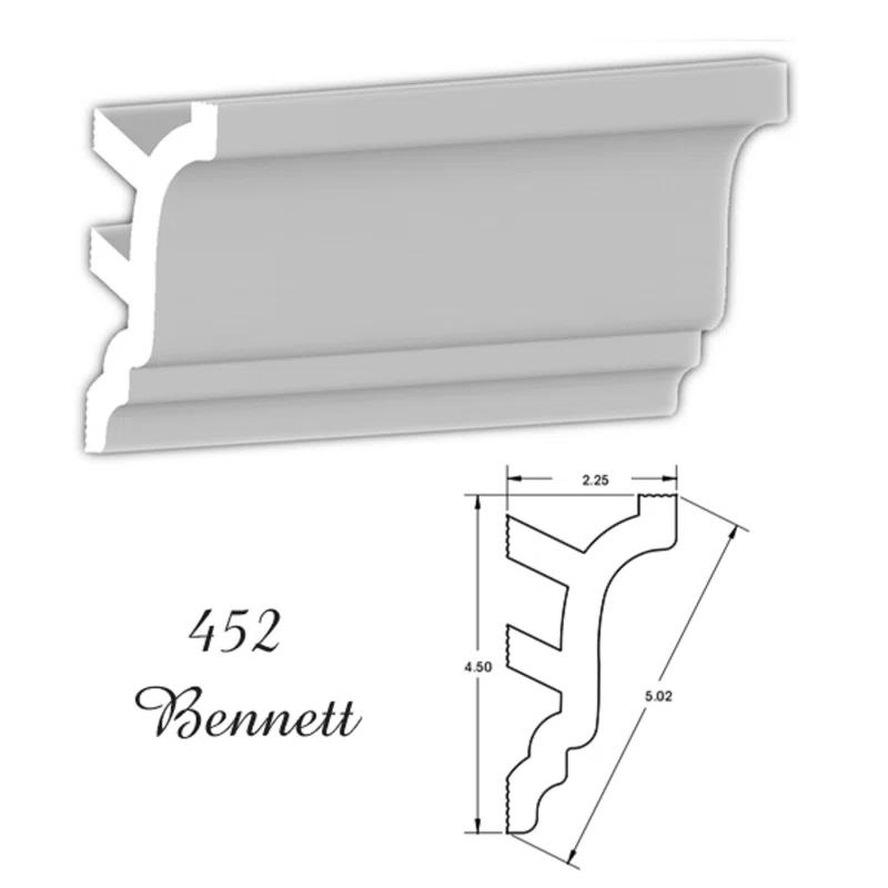 4.5'' H x 95.5'' W x 3'' D Plastic Crown (Set of 11)