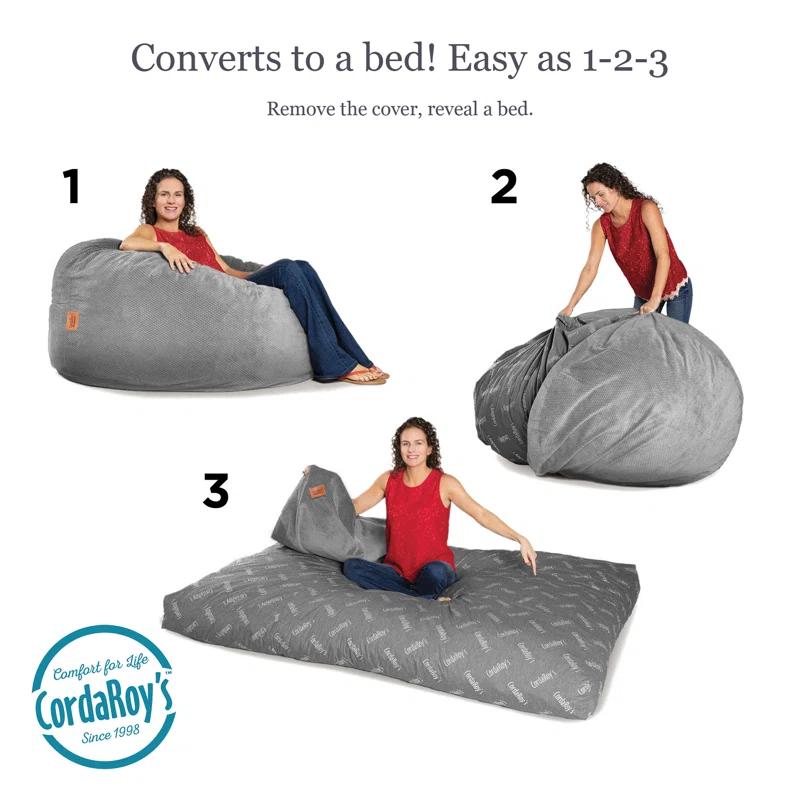 CordaRoy's CordaRoy's Chenille Convertible Bean Bag Chair