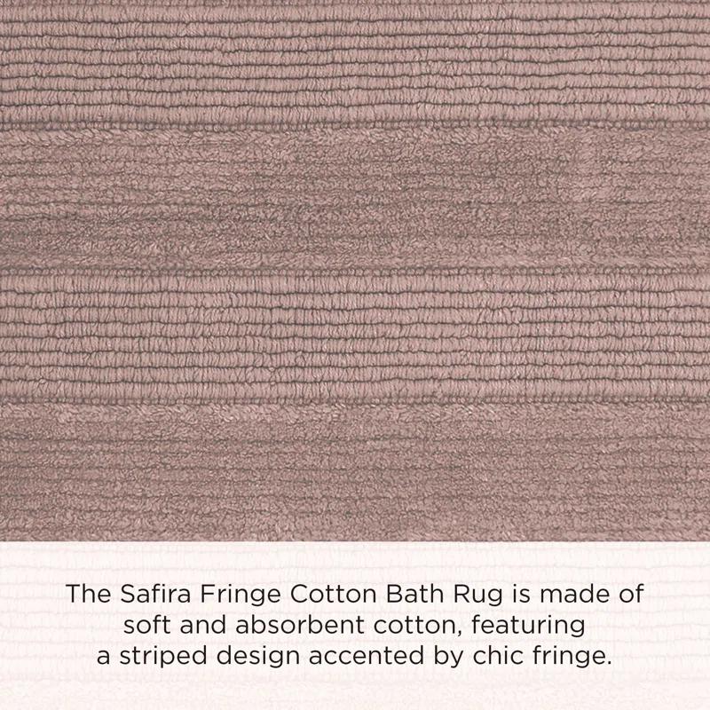 French Connection French Connection Safira Fringe Cotton 2 Piece Bath Rug Set