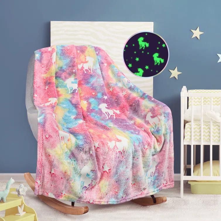 Catalonia Catalonia Glow in The Dark Throw Blanket for Kids