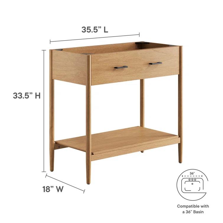 Modway Modway Zaire 35.5'' Single Bathroom Vanity Base Only