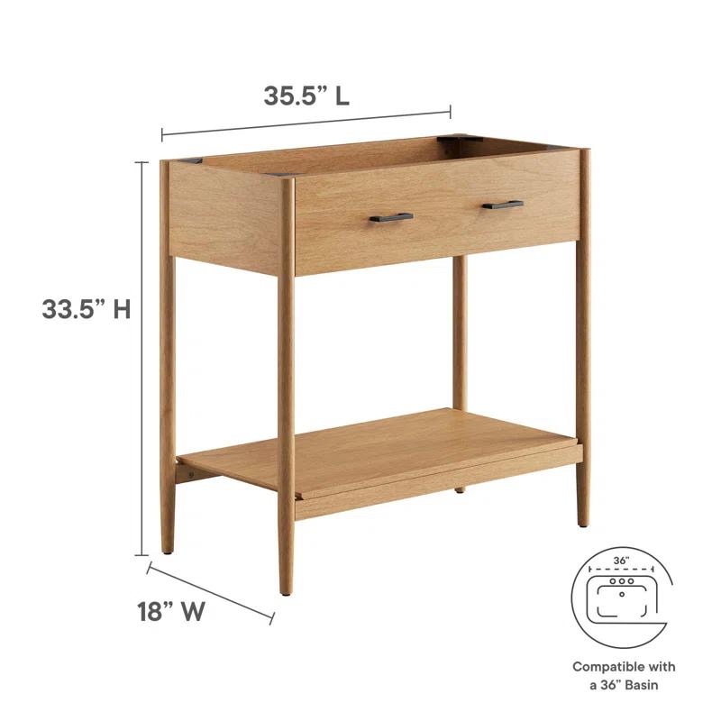 Modway Modway Zaire 35.5'' Single Bathroom Vanity Base Only