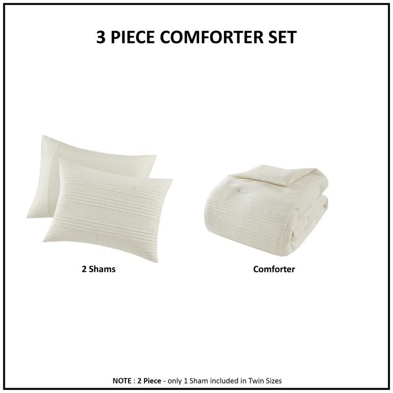 Intelligent Design Wyatt 3 Piece Knitted Jersey Comforter Set