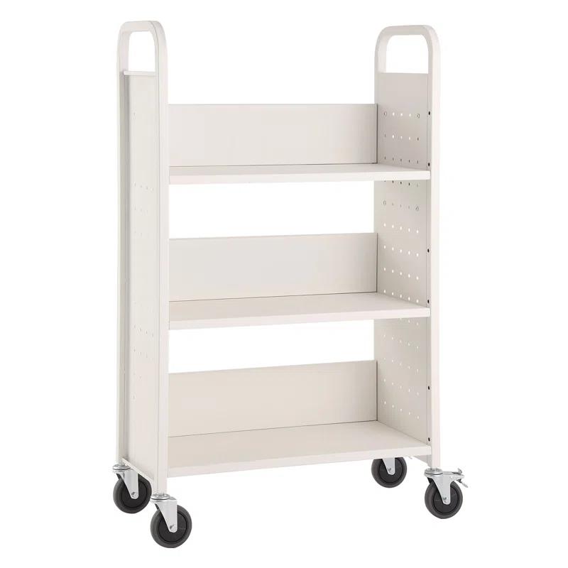 VEVOR 49.2'' H x 31.1'' W Book Cart with Wheels