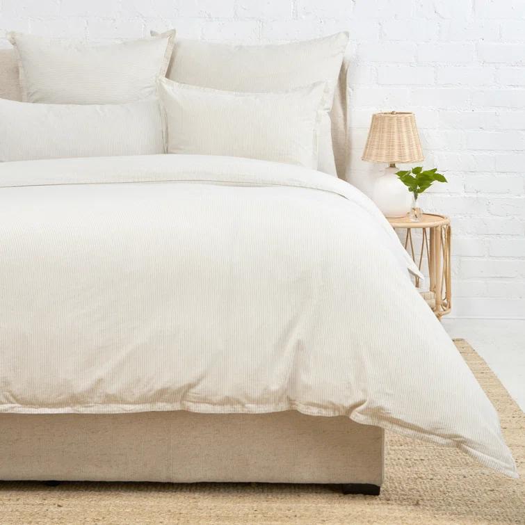 Pom Pom At Home Luke Percale Striped Duvet Cover