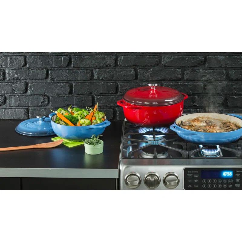 Lodge 3.6 Quart Enameled Cast Iron Casserole