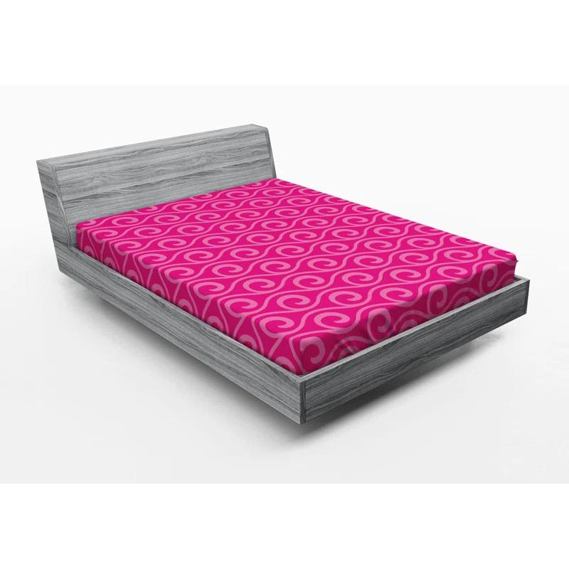 Ambesonne Microfiber Fitted Sheet