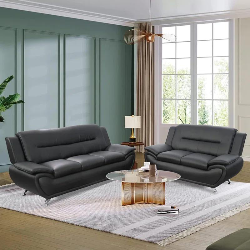 Ceitidh 3 - Piece Faux Leather Living Room Set