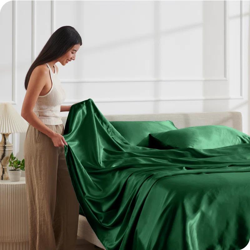 Bare Home Satin Sheet Set